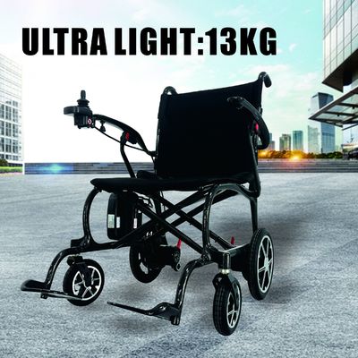 13 kg lichtgewicht vouwbare koolstofvezel elektrische rolstoel met magnesium alloy wielen