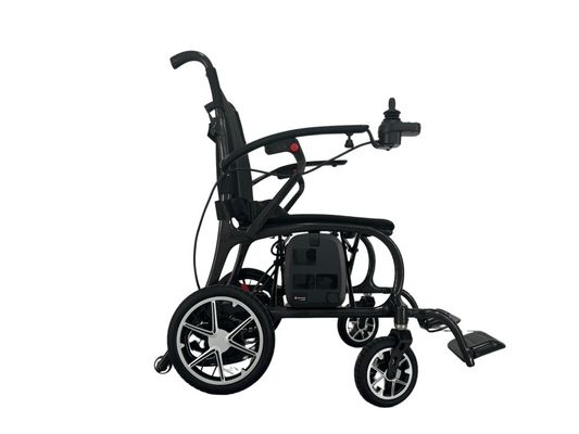 Opvouwbare elektrische rolstoel van koolstofvezel voor gemakkelijk vervoer en krachtige motor