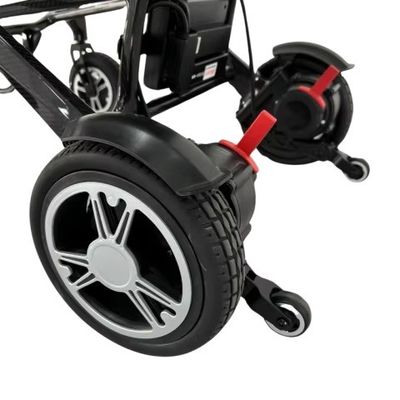 Lichte elektrische rolstoel van koolstofvezel voor gehandicapten en gehandicapten
