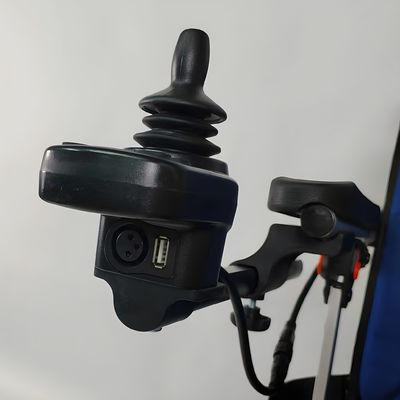 Hoogduurzame aluminium rolstoel met 6 km/h snelheid en stoelgrootte W420*D400mm