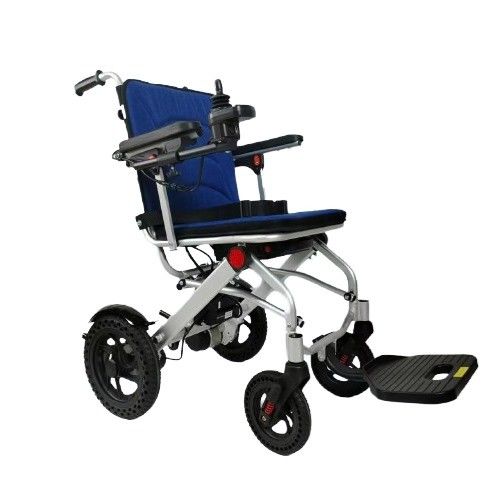 Opvouwbare rolstoel van aluminium met een snelheid van 6 km/u en een borstelloze motor van DC24V150W*2